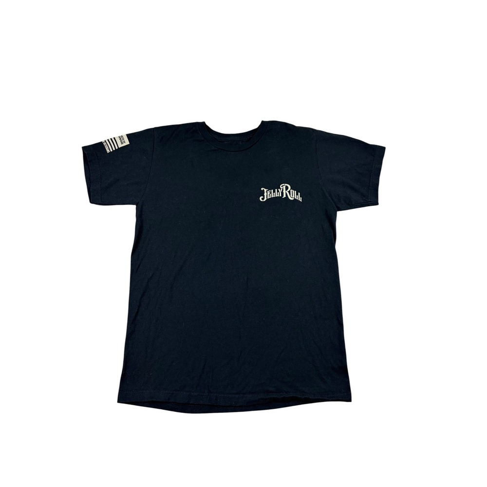 Jelly Roll Rags of Honor Beautifully Broken Black Graphic T-Shirt Mens Medium